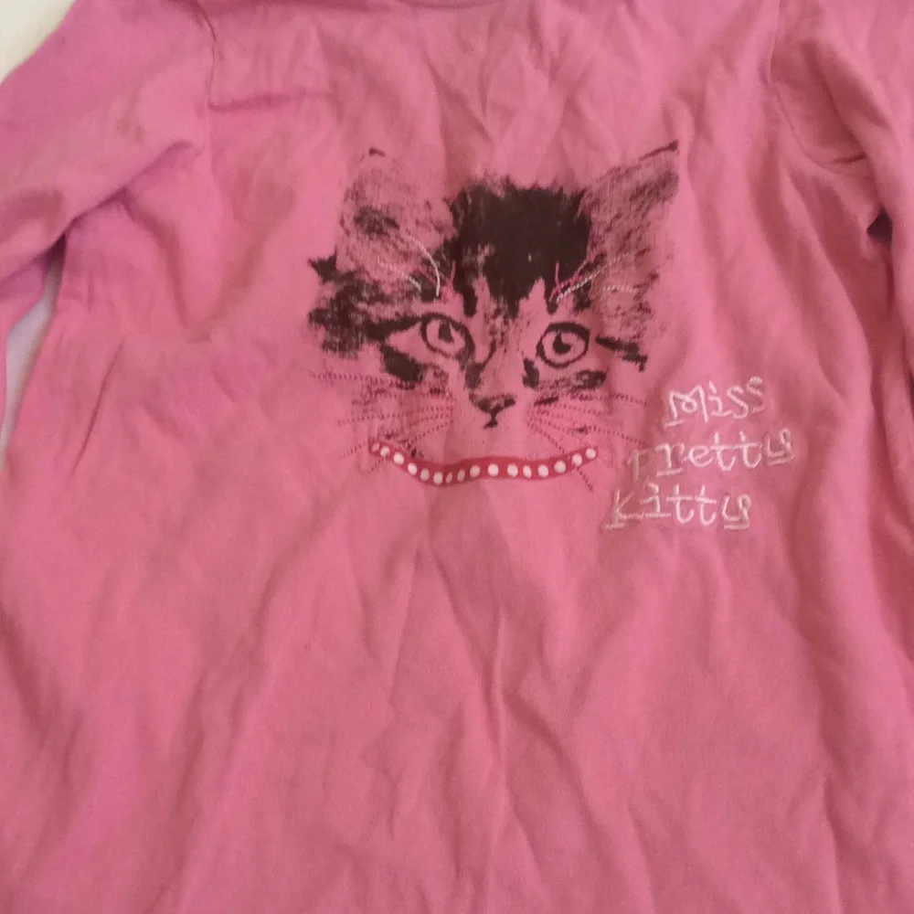 Girls pretty kitty top 6x